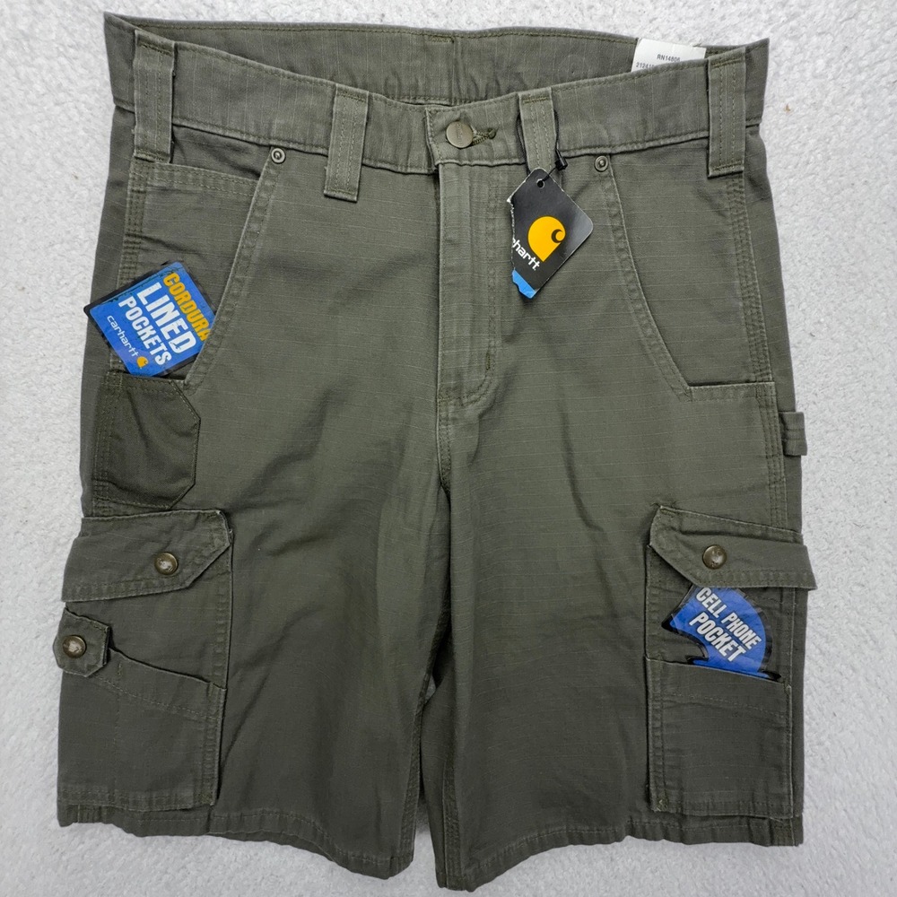 Carhartt B357 MOS Moss Green Ripstop Cargo Shorts Mens 29 11 Inch Inseam NWT